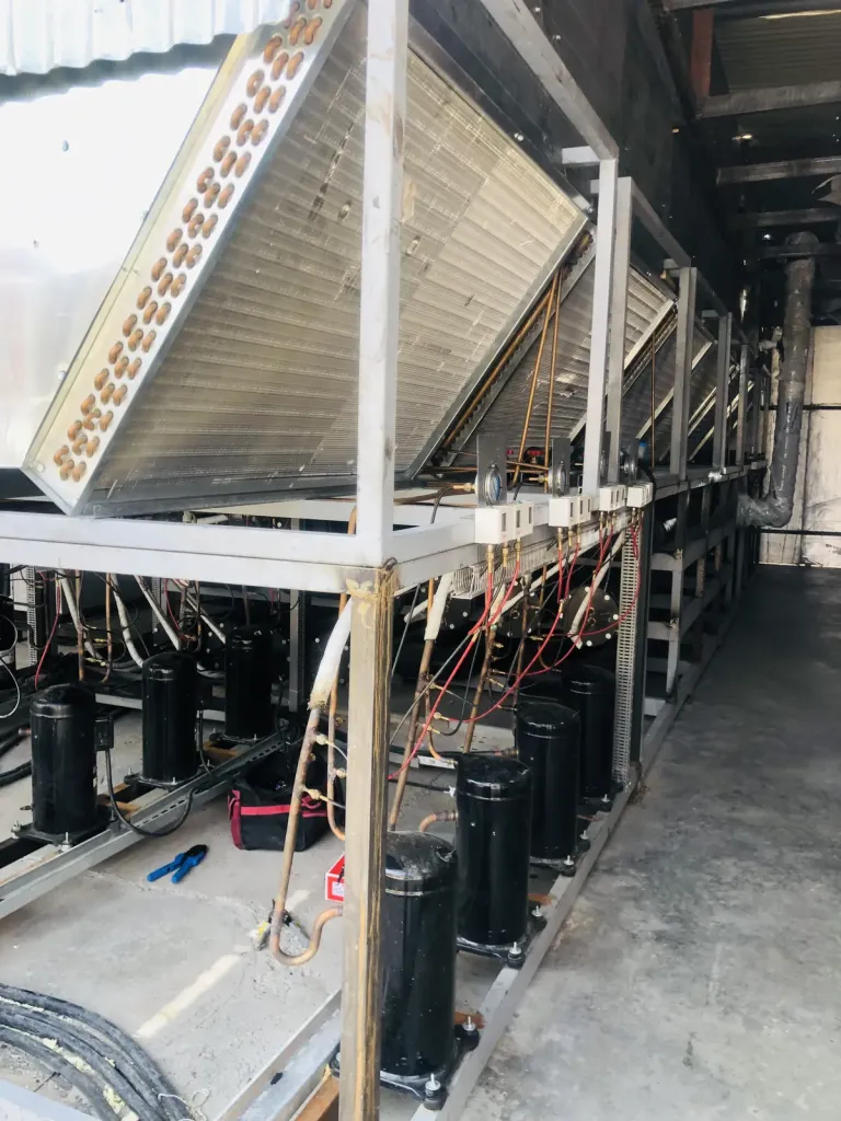 120-ton shell-and-tube chiller fabrication — 4